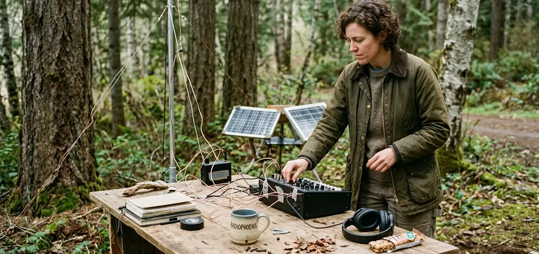 An experimental sound-art and site-specific radio transmission project broadcasting unheard electronic music