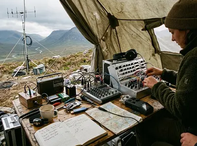 An experimental sound-art and site-specific radio transmission project broadcasting unheard electronic music